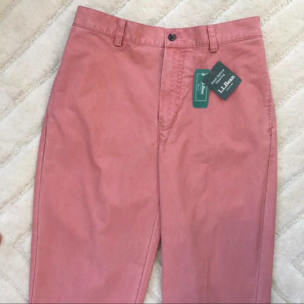 LL BEAN Mens sz 30 Tropic Weight Flat Front Chinos